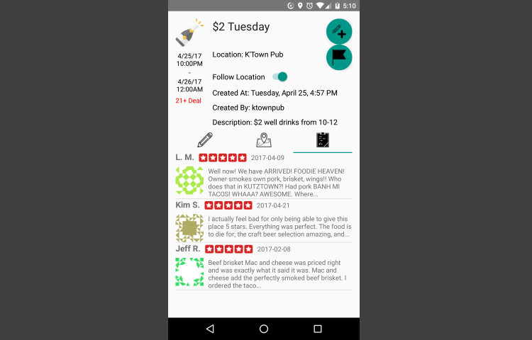Yelp Reviews
